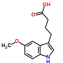 5-甲氧基吲哚-3-丁酸结构式