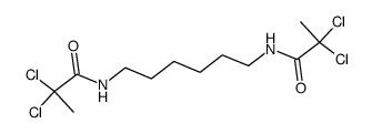 N,N'-Bis(2',2'-dichloropropionyl)-1,6-hexamethylenediamine结构式