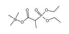 trimethylsilyl 2-diethylphosphonopropionate Structure