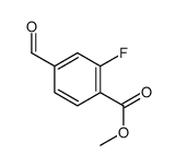 2-氟-4-甲酰基苯甲酸甲酯结构式