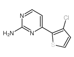 4-(3-氯-2-噻吩基)-2-嘧啶胺结构式