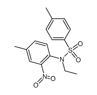 toluene-4-sulfonic acid-(N-ethyl-4-methyl-2-nitro-anilide) Structure