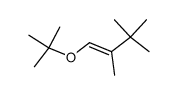 (E)-1-tert-butoxy-2,3,3-trimethyl-1-butene结构式