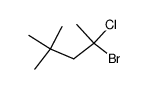 2-bromo-2-chloro-4,4-dimethyl-pentane Structure