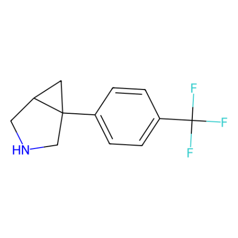 1-[4-(trifluoromethyl)phenyl]-3-azabicyclo[3.1.0]hexane结构式