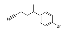 4-(4-bromophenyl)pentanenitrile Structure
