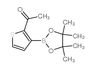 1-[3-(4,4,5,5-四甲基-[1,3,2]二噁硼烷-2-基)-噻吩-2-基]-乙酮结构式