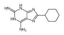 8-cyclohexyl-7H-purine-2,6-diamine Structure