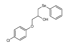 1-(4-chlorophenoxy)-3-phenylselanylpropan-2-ol结构式