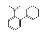 [2-(cyclohexen-1-yl)phenyl]-dimethylsilicon Structure