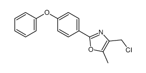 4-(氯甲基)-5-甲基-2-(4-苯氧基苯基)噁唑结构式