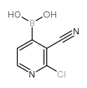2-chloro-3-cyanopyridin-4-ylboronic acid Structure