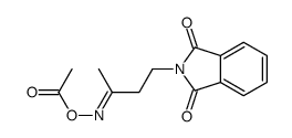 [4-(1,3-dioxoisoindol-2-yl)butan-2-ylideneamino] acetate结构式