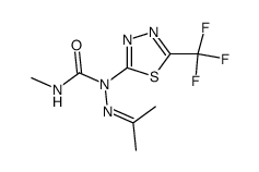 Acetone 4-methyl-2-(5-trifluoromethyl-1,3,4-thiadiazol-2-yl)semicarbazone Structure