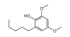 2,4-dimethoxy-6-pentylphenol结构式