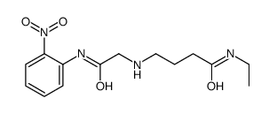 N-ethyl-4-[[2-(2-nitroanilino)-2-oxoethyl]amino]butanamide Structure