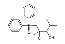 2-chloro-1-diphenylphosphoryl-2,4-dimethylpentan-3-ol Structure