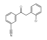 2-(2-BROMOPHENYL)-3'-CYANOACETOPHENONE Structure