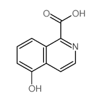 1-Isoquinolinecarboxylicacid, 5-hydroxy- Structure