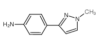 4-(1-甲基-1H-吡唑-3-基)苯胺结构式