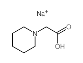 2-(1-piperidyl)acetic acid结构式