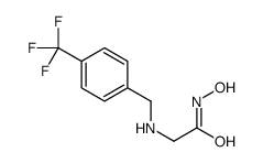 N-hydroxy-2-[[4-(trifluoromethyl)phenyl]methylamino]acetamide结构式
