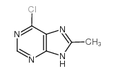 9H-Purine, 6-chloro-8-methyl- Structure