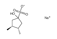 sodium (S,S)-1-hydroxy-3,4-dimethyl-cyclopentanesulfonate Structure