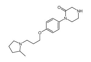 1-[4-[3-(2-methylpyrrolidin-1-yl)propoxy]phenyl]piperazin-2-one Structure