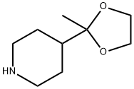 4-(2-甲基-1,3-二氧戊环-2-基)哌啶结构式