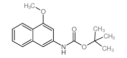 叔丁基 4-甲氧基萘-2-基氨基甲酸酯结构式