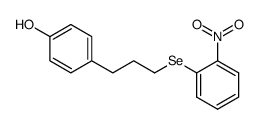 4-(3-((2-nitrophenyl)selanyl)propyl)phenol结构式