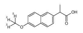 (±)-Naproxen-d3 Structure