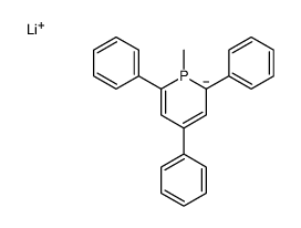 Lithium, (1,2-dihydro-1-methyl-2,4,6-triphenyl-2-phosphorinyl) Structure