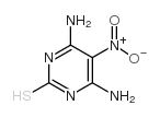 4,6-二氨基-5-亚硝基-2-硫嘧啶结构式