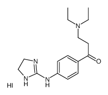 3-(diethylamino)-1-[4-(4,5-dihydro-1H-imidazol-2-ylamino)phenyl]propan-1-one,hydroiodide结构式