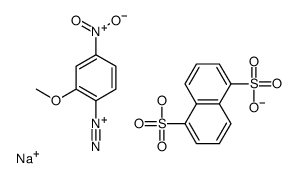 sodium,2-methoxy-4-nitrobenzenediazonium,5-sulfonaphthalene-1-sulfonate结构式