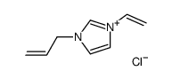 1-烯丙基-3-乙烯基咪唑氯盐结构式