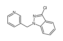 3-chloro-1-(pyridin-3-ylmethyl)indazole Structure