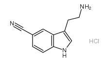 3-(2-AMINOETHYL)-1H-INDOLE-5-CARBONITRILE HYDROCHLORIDE Structure