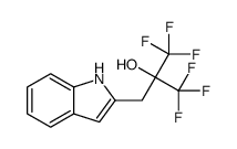 1,1,1,3,3,3-hexafluoro-2-(1H-indol-2-ylmethyl)propan-2-ol结构式