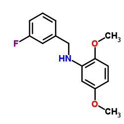 2,5-Dimethoxy-N-(3-fluorobenzyl)aniline Structure