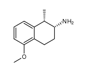(1S,2R)-2-amino-5-methoxy-1-methyltetralin结构式
