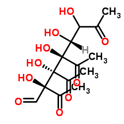 2,3,4,6-Tetraacetyl-D-glucose structure