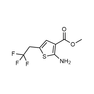 2-氨基-5-(2,2,2-三氟乙基)噻吩-3-羧酸甲酯结构式