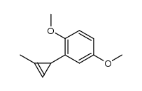 3-(2,5-dimethoxyphenyl)-1-methylcyclopropene结构式