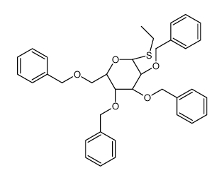 Ethyl 2,3,4,6-tetra-O-benzyl-b-D-thioglucopyranoside Structure