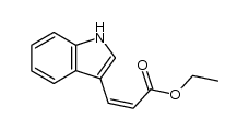 cis-3-(β-carbethoxyvinyl)indole Structure