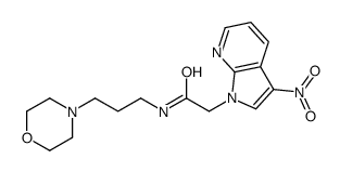 N-(3,N'-morpholinopropyl)-2-(3-nitropyrrolo-(2,3-b)pyridine-1-yl)ethanoic acid amide picture