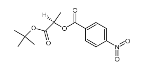 (R)-1-(tert-butoxy)-1-oxopropan-2-yl 4-nitrobenzoate结构式